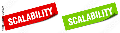 scalability paper peeler sign set. scalability sticker