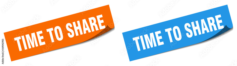 time to share paper peeler sign set. time to share sticker time to share paper peeler sign set. time to share sticker