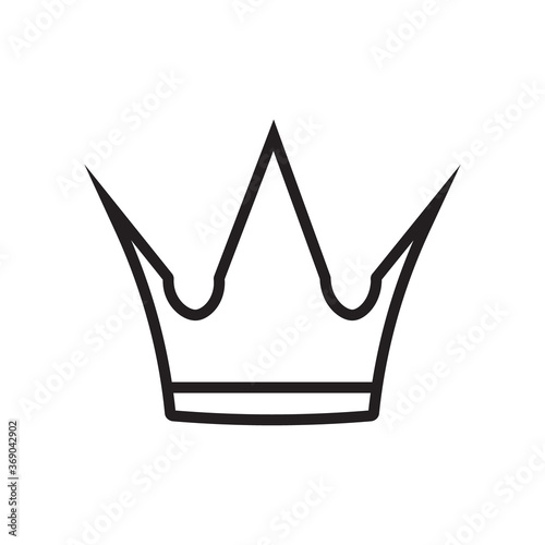 Crown outline icon