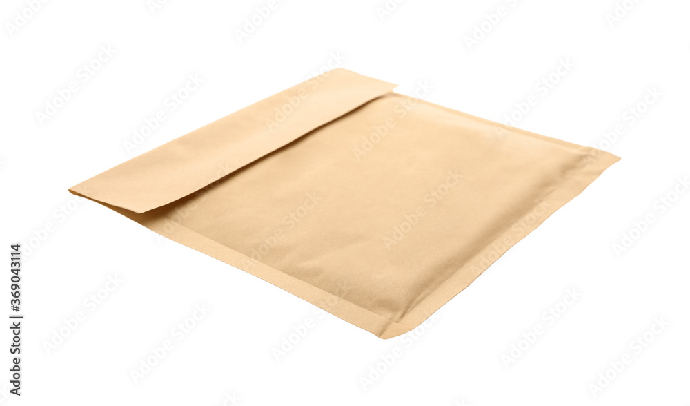 Kraft paper envelope isolated on white. Mail service Kraft paper envelope isolated on white. Mail service