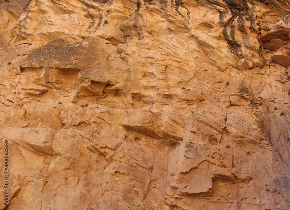Fototapeta premium background texture of a sandstone rock wall