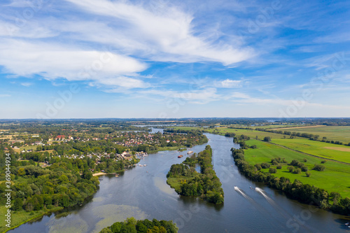 Foto Die Havel im Havelland in der Nähe von Ketzin im Sommer