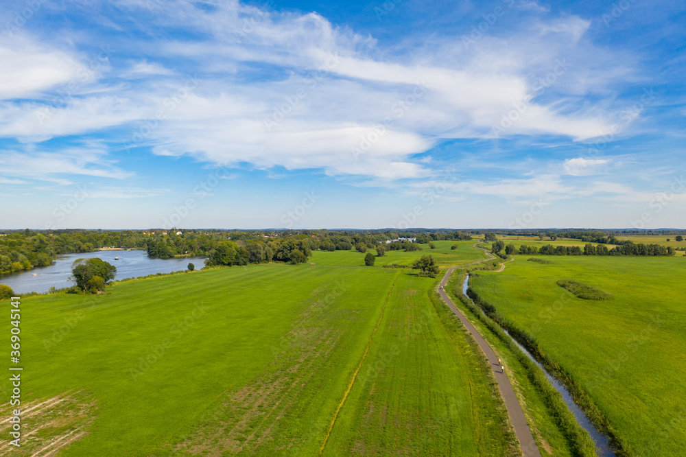 Der Havel-Radweg in der Nähe von Ketzin