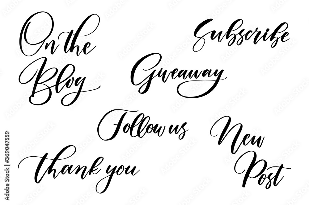 Hand drawn vector lettering.