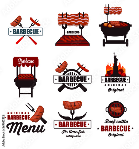 barbecue icons and elements