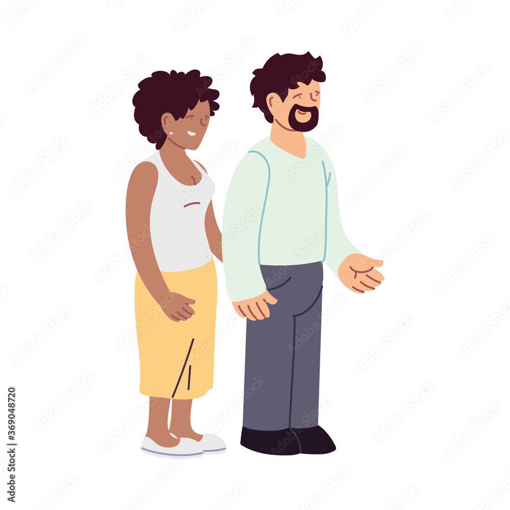 Couple of woman and man vector design Couple of woman and man vector design