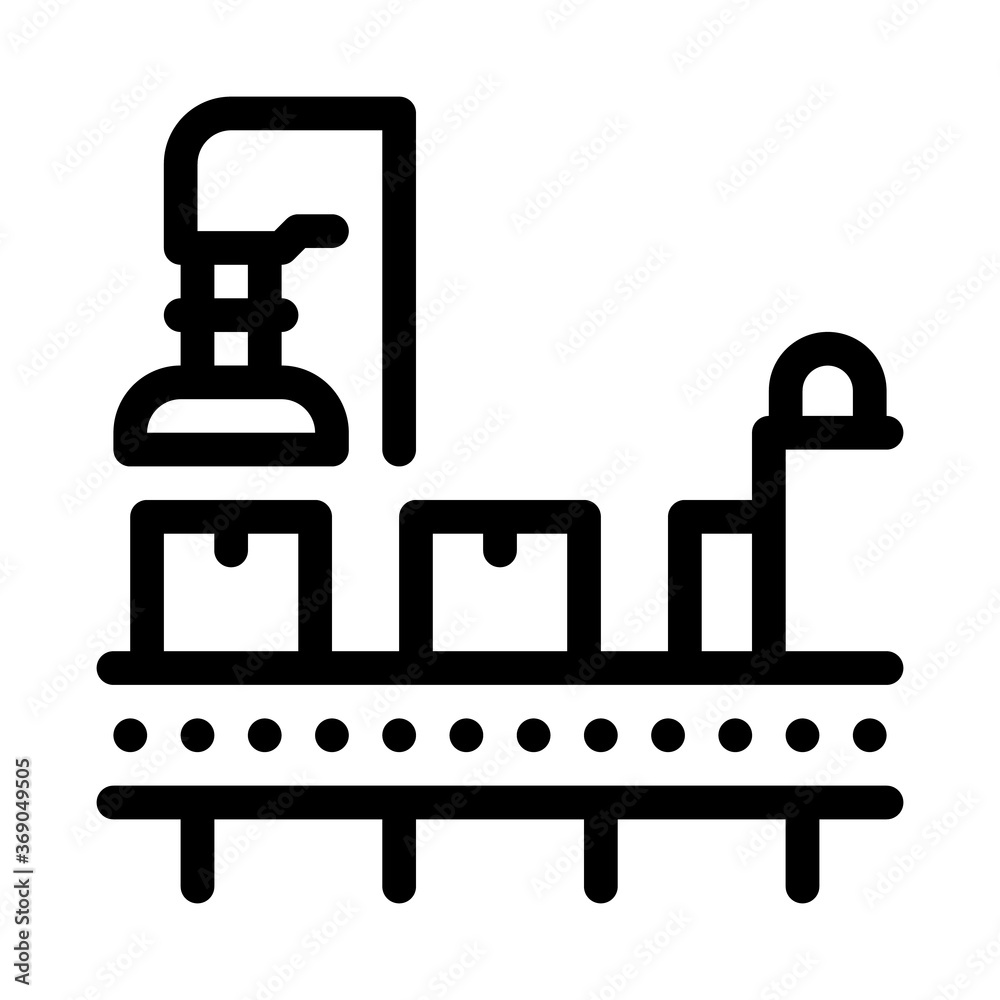 manufacturing process icon vector. manufacturing process sign. isolated contour symbol illustration manufacturing process icon vector. manufacturing process sign. isolated contour symbol illustration