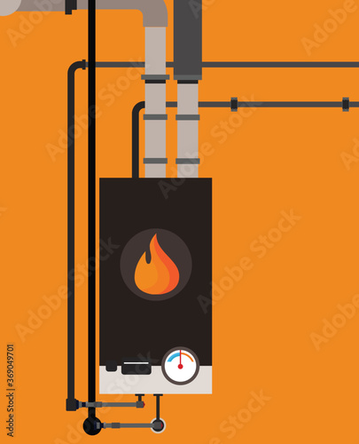 Home gas furnace