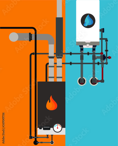 Home gas furnace