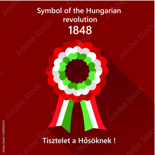 Kokarda Hungarian flag