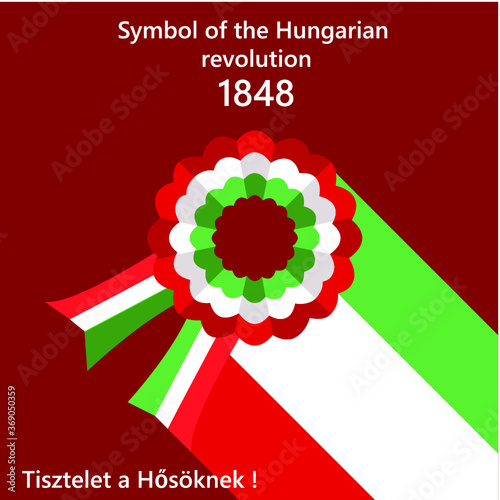 Kokarda Hungarian flag