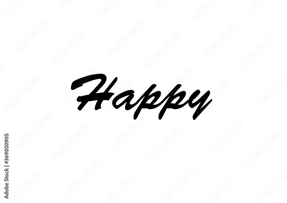 Fototapeta premium Happy text