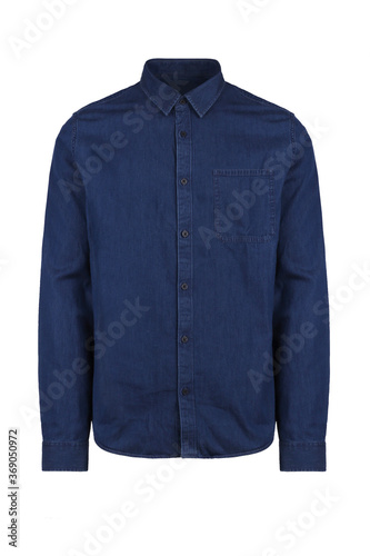 blue blank jeans shirt