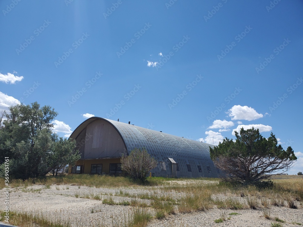 Old farm building in Wyoming