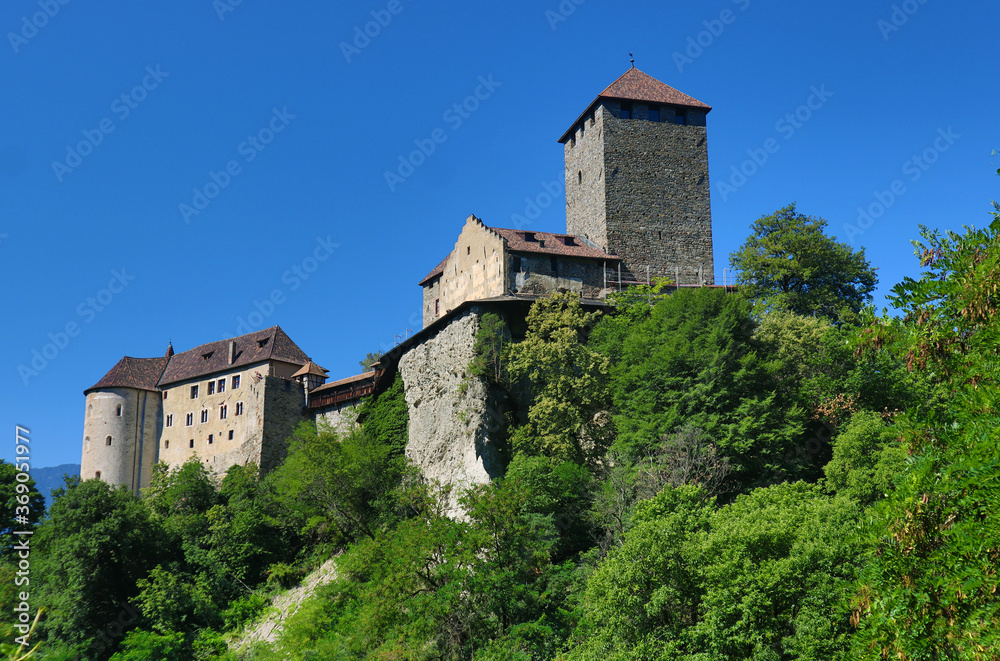 Dorf Tirol, Tirolo, Schloss Tirol, Castel Tirolo, Südtirol, Wahrzeichen, Meraner Land, Burggrafenamt, Burg, Schloss