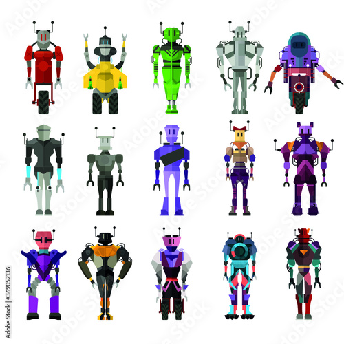 Set of Robot characters (with full body)