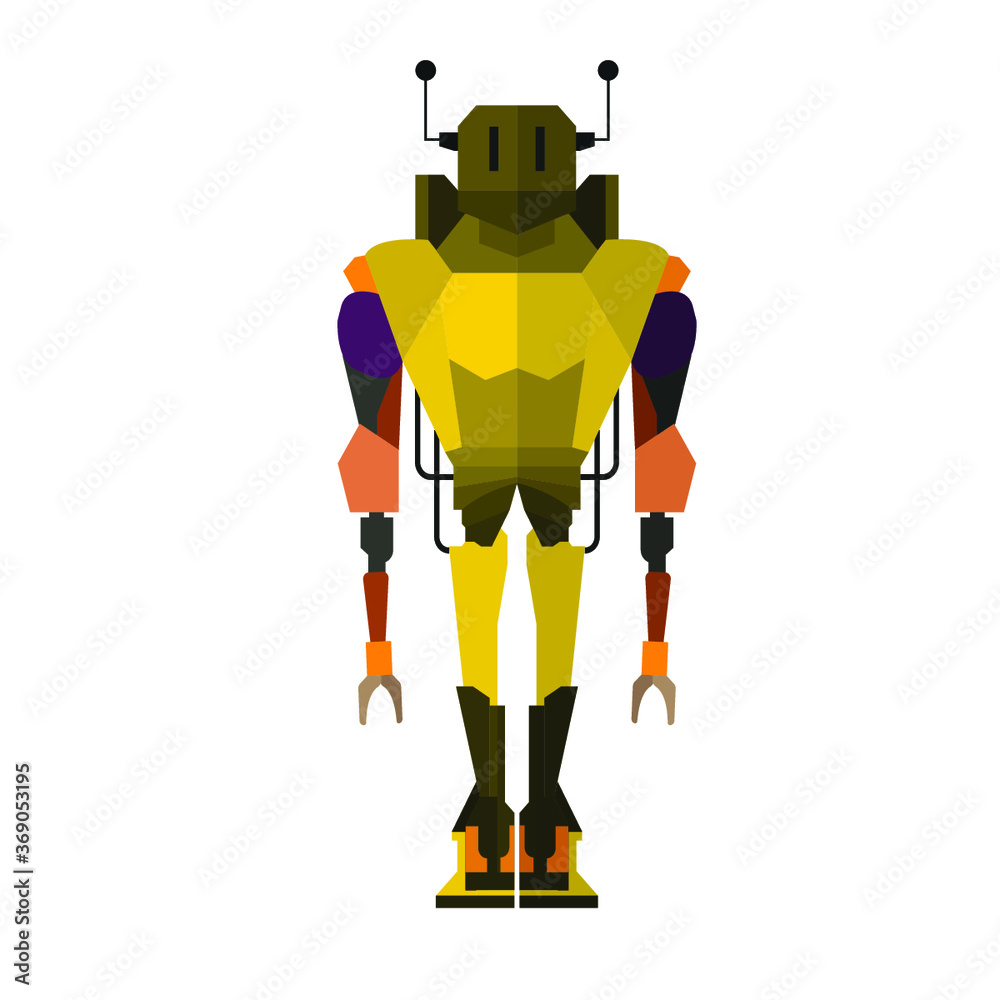 Naklejka premium Robot character (with full body)