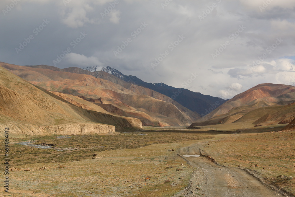 mountain road in the Tien-Shan