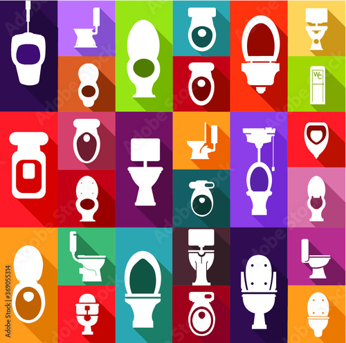 Wc toalet icons