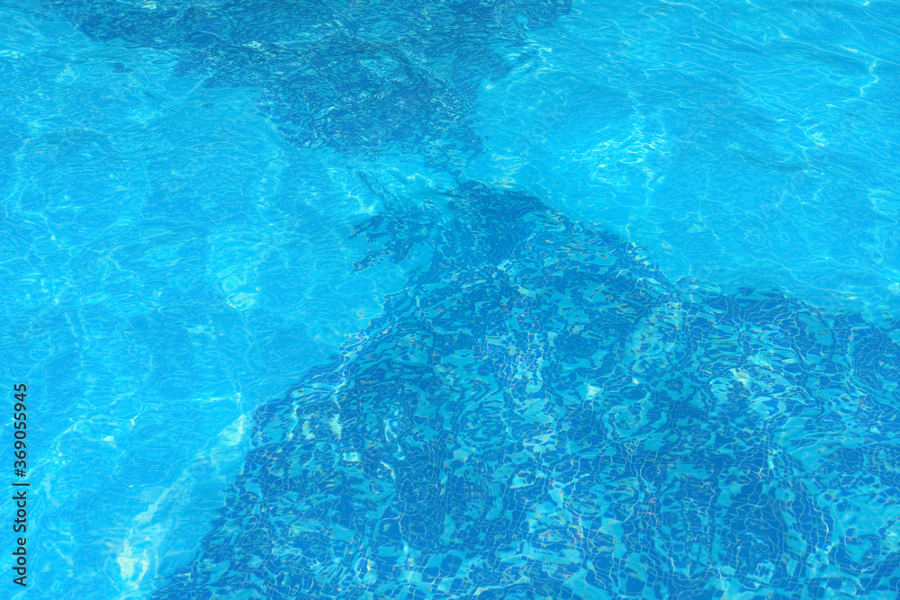 pattern of a wavy swimming pool
