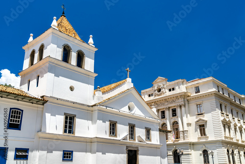 Patio do Colegio, the historical Jesuit church and school in Sao Paulo, Brazil photo