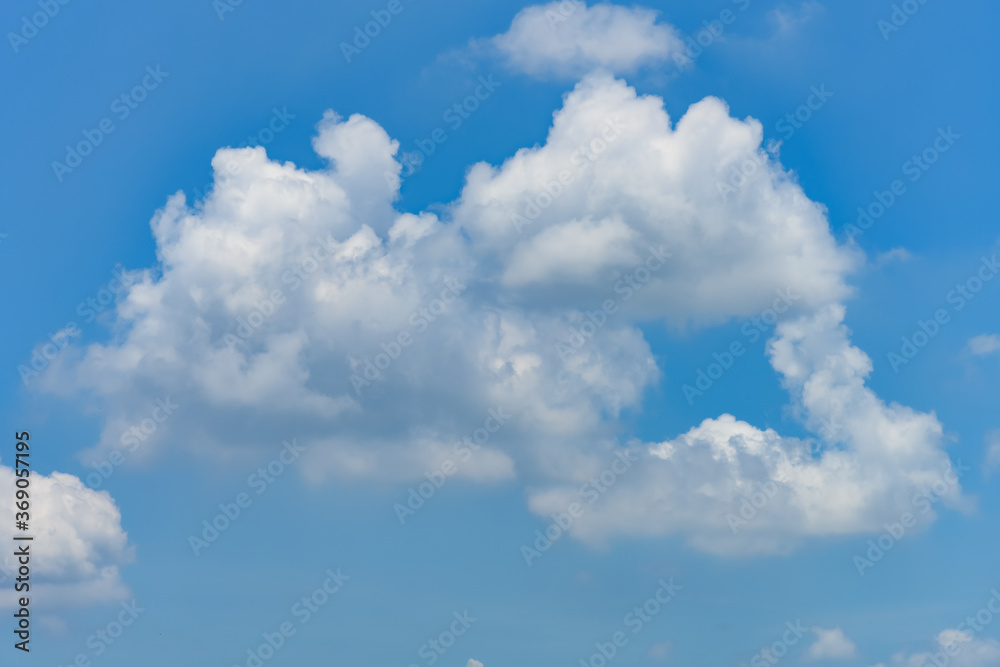 beautiful blue sky with white clouds in the noon time horizontal composition beautiful blue sky with white clouds in the noon time horizontal composition