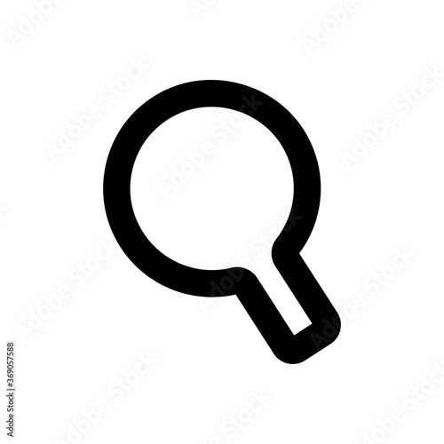 Search Line Icon - Vector Illustration