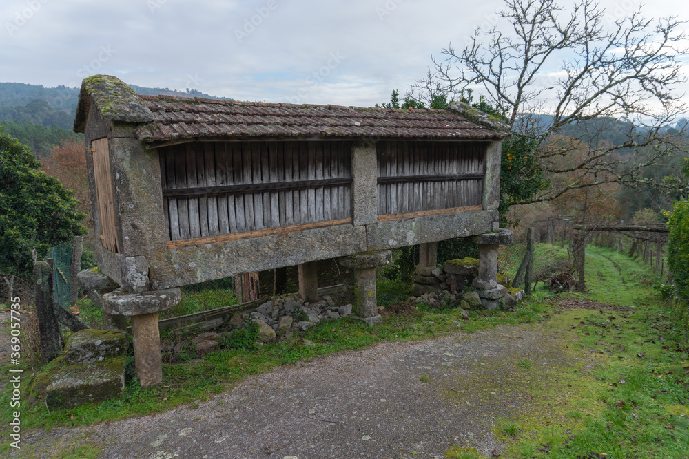 Typical Galician granary Typical Galician granary