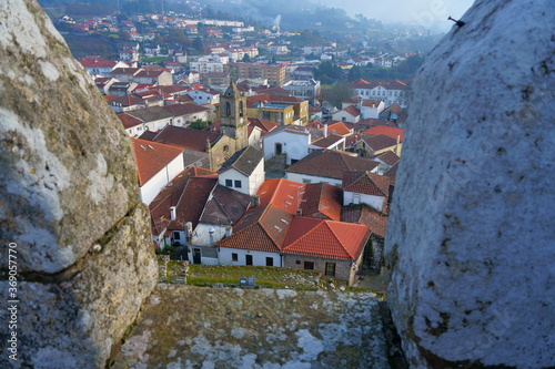 View of Vila parish from the Castle of Melgaço, Viana do Castelo, Portugal