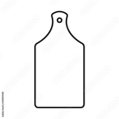 kitchen chopping board icon- vector illustration