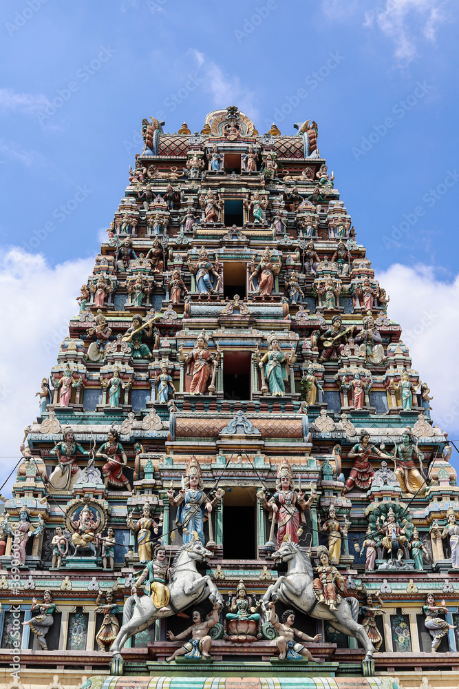 KUALA LUMPUR, MALAYSIA - January  2020: Sri Maha Mariamman Temple
