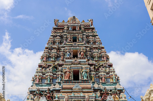 Photography KUALA LUMPUR, MALAYSIA - January  2020: Sri Maha Mariamman Temple