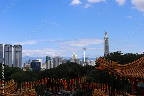 Photography Kuala Lumpur, Malaysia - January 19 2020:  Thean Hou Temple