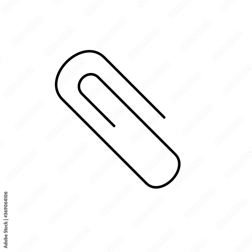 Paper Clip Icon Vector Illustration Paper Clip Icon Vector Illustration