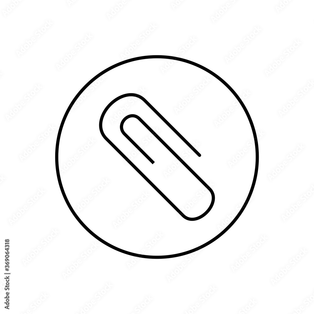 Paper Clip Icon Vector Illustration Paper Clip Icon Vector Illustration