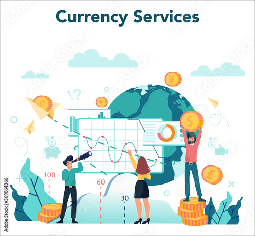 Banker or banking concept. Idea of finance income, money saving