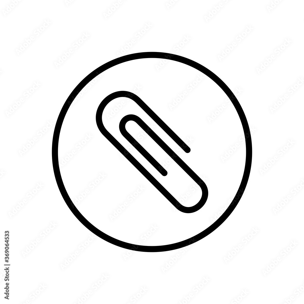 Paper Clip Icon Vector Illustration Paper Clip Icon Vector Illustration