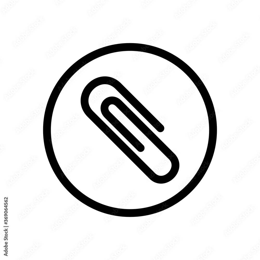 Paper Clip Icon Vector Illustration Paper Clip Icon Vector Illustration
