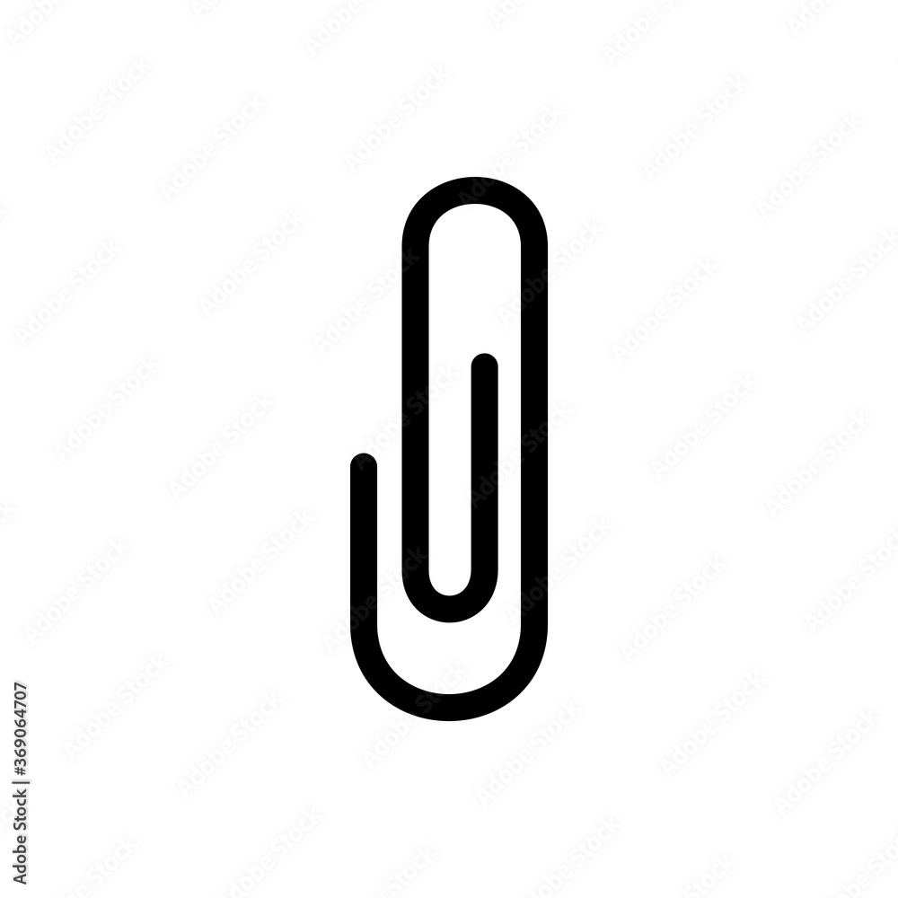 Paper Clip Icon Vector Illustration Paper Clip Icon Vector Illustration