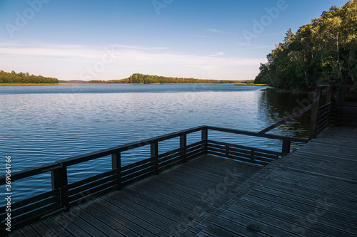 Viewpoint name "Bartny Dol" on the Wigry lake near Wigierski National Park, Podlaskie, Poland