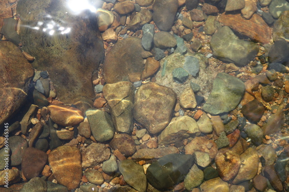 stones in water. Stone. Rock. River.