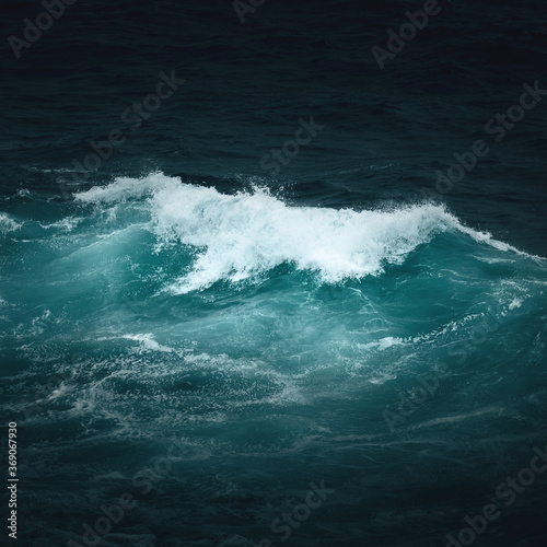 Fototapeta Naklejka Na Ścianę i Meble -  dark ocean wave background