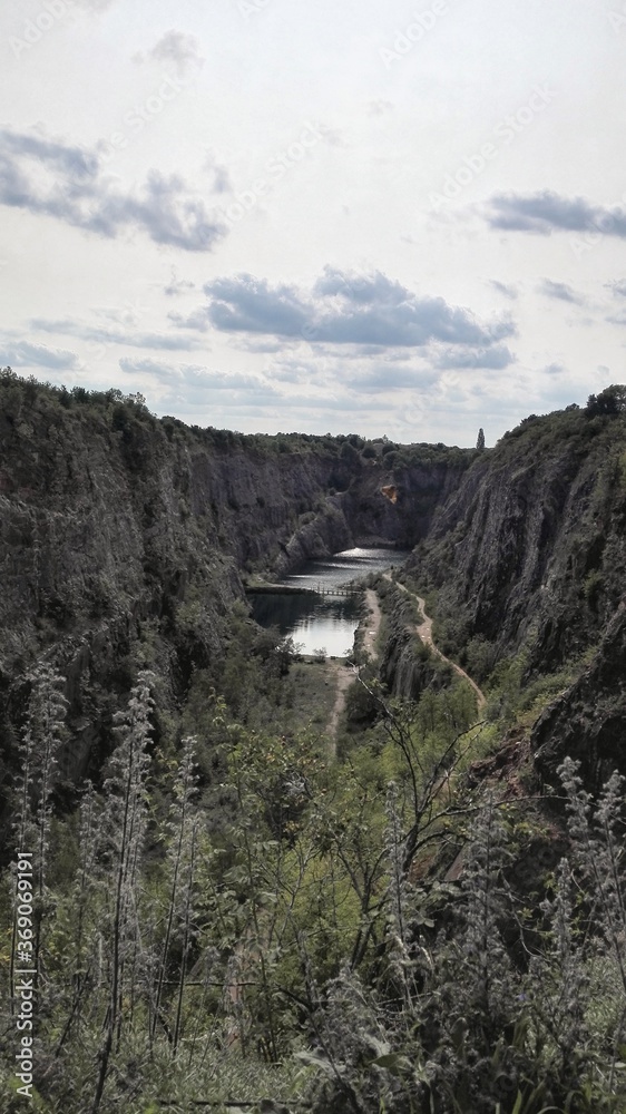 quarry in the mountains