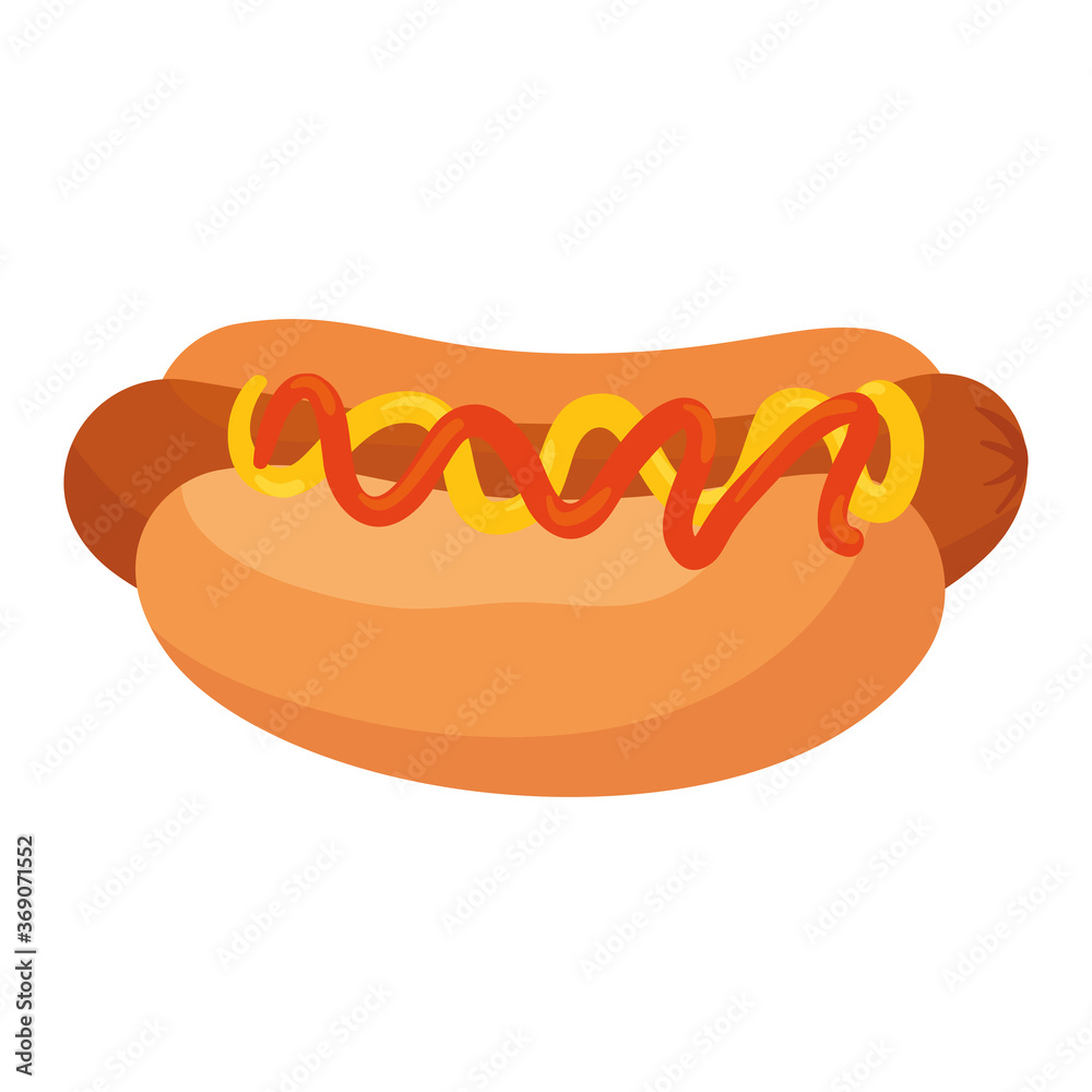 fast food delicious hot dog on white background fast food delicious hot dog on white background
