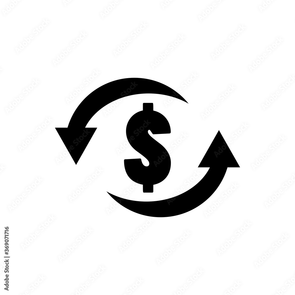 Money Transfer Icon Vector Illustration Money Transfer Icon Vector Illustration