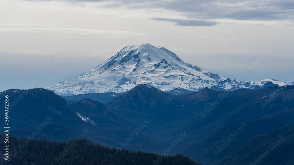 Mount Rainier As Seen From the South looking North