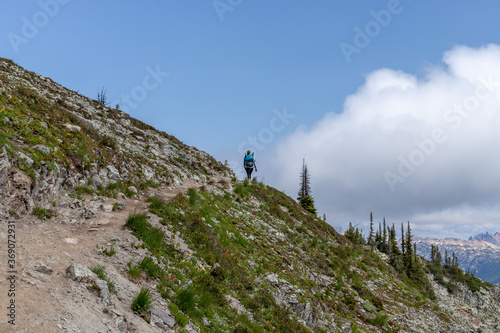 Hiking scenes in the beautiful North Cascades wilderness. photo