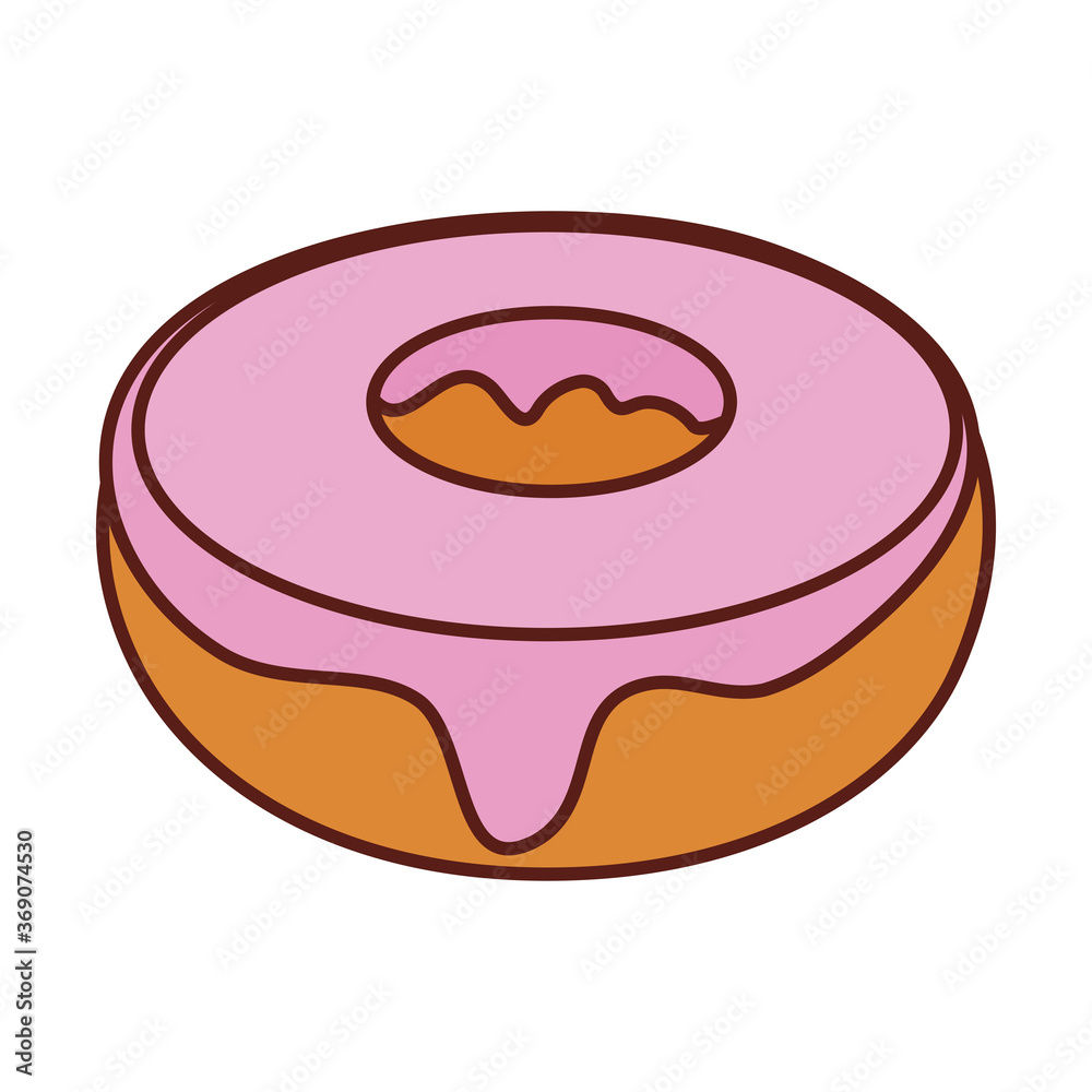 sweet donut on white background sweet donut on white background