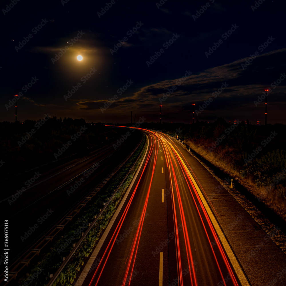 highway at night