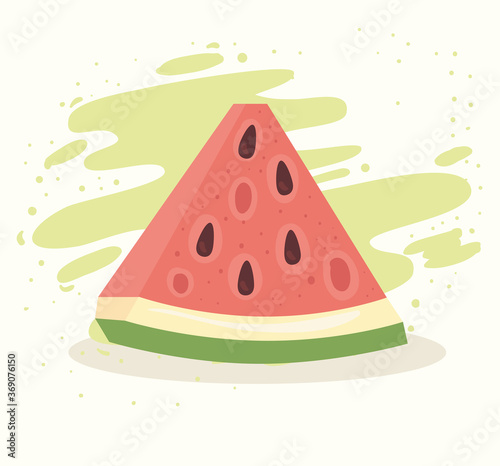 fresh and healthy slice of watermelon
